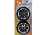 HPI Phaltline Tyre On Blast Wheel Chrome with 17mm Hex 4729